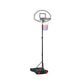 SmileMart 5.2-7ft Height Adjustable Basketball Hoop System for Outdoor, Black