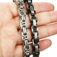 2-3 Pcs 8MM Stainless Steel Chain Link Bracelets for Men Byzantine Bracelets,8.0-9.1 Inches
