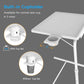 Adjustable TV Tray Table - TV Dinner Tray on Bed & Sofa, Comfortable Folding Table with 6 Height & 3 Tilt Angle Adjustments(White)