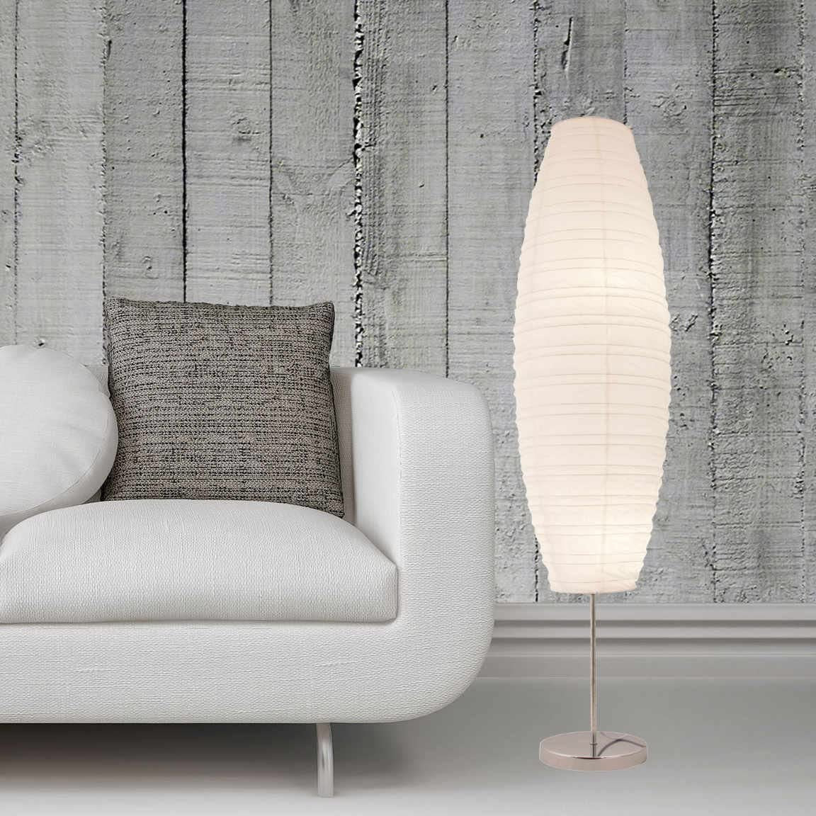 Diploma Paper Floor Lamp Set of 2 by LIGHTACCENTS - Paper Lamps - Rice Paper Floor Lamps - Paper Floor Lamps for Living Room Fits in Modern Room Decor 50 Inches Tall (Set of 2)