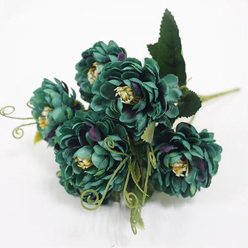 Chrysanthemum Flowers Artificial Bouquet Home Wedding Office Party Decor 7 Heads