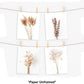 Boho Wall Art Modern Farmhouse Bathroom Decor Cute Pampas Grass Wall Decor Botanical Prints Beige Room Aesthetic Neutral Kitchen Bedroom Decor Set of 4(UNFRAMED 8X10In)