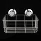 Suction Cup Deep Shower Caddy Bath Wall Shelf for Large Shampoo Shower Gel Holder Bathroom Storage - Rustproof Stainless Steel