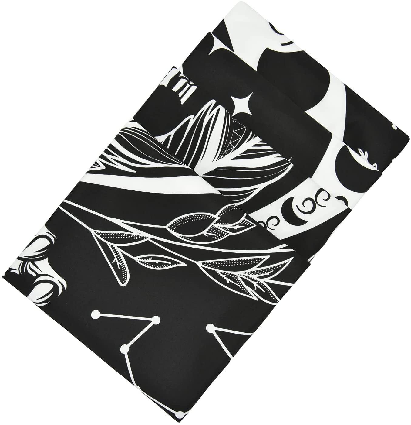 Skull Tapestry Black and White Tapestries Snake Tapestry Moth Tapestry Trippy Skeleton Tapestry Mandala Moon Phase Tapestry Wall Hanging for Room(51.2 X 59.1 Inches)
