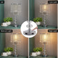 Crystal Table Bedside Lamp Touch Control, 3-Way Dimmable and Bulb Included,  Medium Nightstand Lamp with 2 USB Charging Ports, Decorative Tabletop Lamp for Bedroom, Living Room and Guest Room