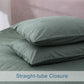 Ventidora Duvet Cover Set 100% Washed Cotton Linen-Like Texture 3 Piece Bedding Set Queen Size ,1200 Thread Count Luxury Soft and Comfortable,With Corner Ties(1 Duvet Cover+2 Pillowcases)