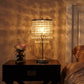 Chrome Crystal Table Lamp,Modern Crystal Touch Desk Lamp for Bedroom,Silver Desk Lamp with Crystal Shade for Bedrooms,Living Room,Bedside