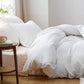 BEDSURE White Duvet Covers Queen Size - Washed Duvet Cover, Soft Queen Duvet Cover Set 3 Pieces with Zipper Closure, 1 Duvet Cover 90X90 Inches and 2 Pillow Shams (No Comforter)