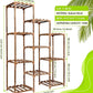 Plant Stand Indoor Outdoor, 10 Tire Tall Large Wood Plant Shelf Multi Tier Flower Stands,Garden Shelves Wooden Plant Display Holder Rack for Living Room Corner Balcony Office Lawn Patio
