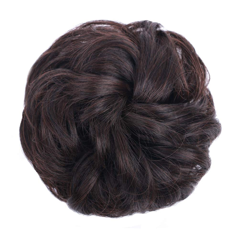 Messy Hair Bun Hair Scrunchies Extension 1PCS Curly Wavy Messy Synthetic Chignon for Women Updo Hairpiece