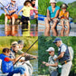 Fishing Rod and Reel Combo, Carbon Fiber Telescopic Fishing Pole with Spinning Reel, Fishing Line, Fishing Lures, Carrier Bag Travel Fishing Rods Kit Freshwater Saltwater Fishing Poles