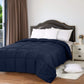 All Season 250 GSM Comforter - Soft down Alternative Comforter - Plush Siliconized Fiberfill Duvet Insert - Box Stitched (Twin/Twin XL, Navy)