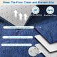 Super Soft round Rugs for Kids Room, Cute Fluffy Plush Shaggy Carpet 4X4 Feet for Girls Bedroom Dorm, Home Decor White for Bedroom, Non-Slip Modern Rugs for Living Room Light Navy