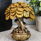 Ebros Feng Shui Gold Tree Statue Golden Money Coin Tree of Wealth and Abundance Decor Talisman Figurine