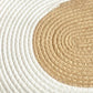 Hand Braided Natural Jute and Cotton Rug , Area Rug , Small Oval Shape , Woven Carpet ,Rug Gifts for Home, Roor Mat , Multi