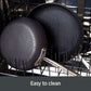 Essentials Nonstick Hard Anodized 8.5 and 10.5-Inch Fry Pans, 2 Piece, Grey