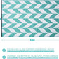 Teal Outdoor Rug Camping Rug 5X8 Reversible Plastic Straw Rug Waterproof Modern Floor Mat Area Rug for Patio,Backyard, Rv Rugs for Outside