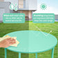 Amagabeli Metal Patio Side Table 18” X 18” Heavy Duty Weather Resistant Anti-Rust Outdoor End Table Small Steel round Coffee Table Porch Table Snack Table for Balcony Garden Yard Lawn, Mint Green