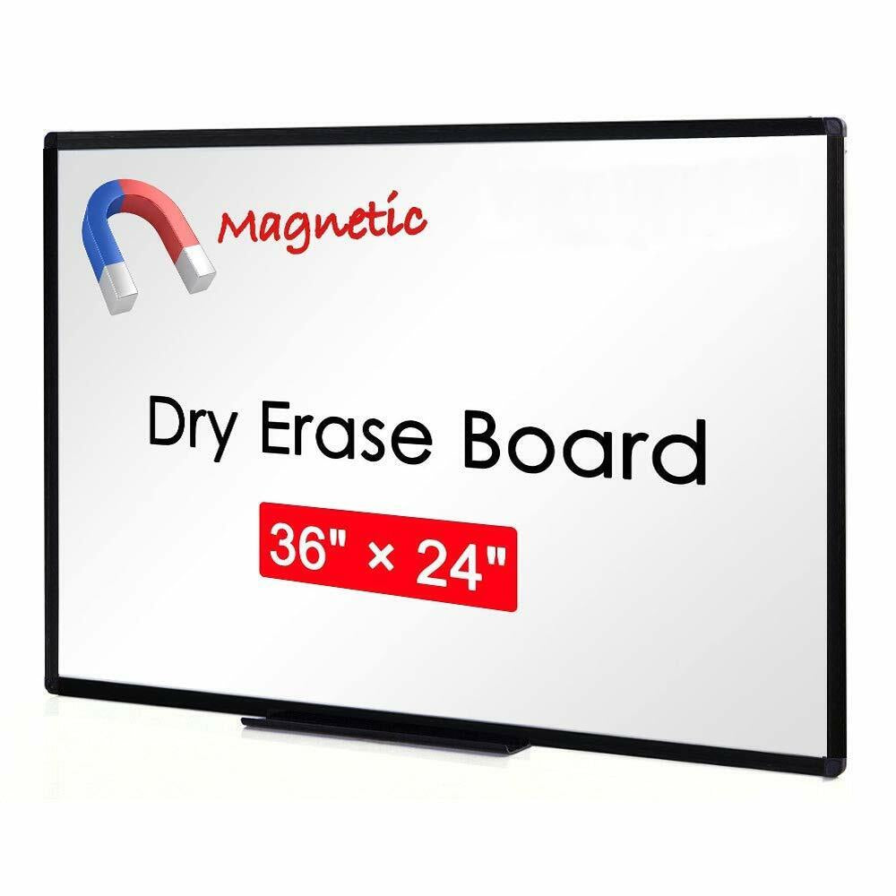 VIZ-PRO Magnetic Dry Erase Board Whiteboard Office Home School 36 X 24 Inches