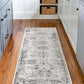 Sofia Collection Traditional Vintage Gray Runner Rug (2' X 7')