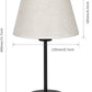 Table Lamp, Bedside Lamp Set of 2 with Dual USB Charging Ports, Modern Nightstand Light Perfect for Bedroom, Living Room, Study Room