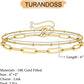 Dainty Gold Bracelets for Women, 14K Gold Filled Adjustable Layered Bracelet Cute Evil Eye Oval Chain Pearl Bar Turtle Gold Bracelets for Women Jewelry