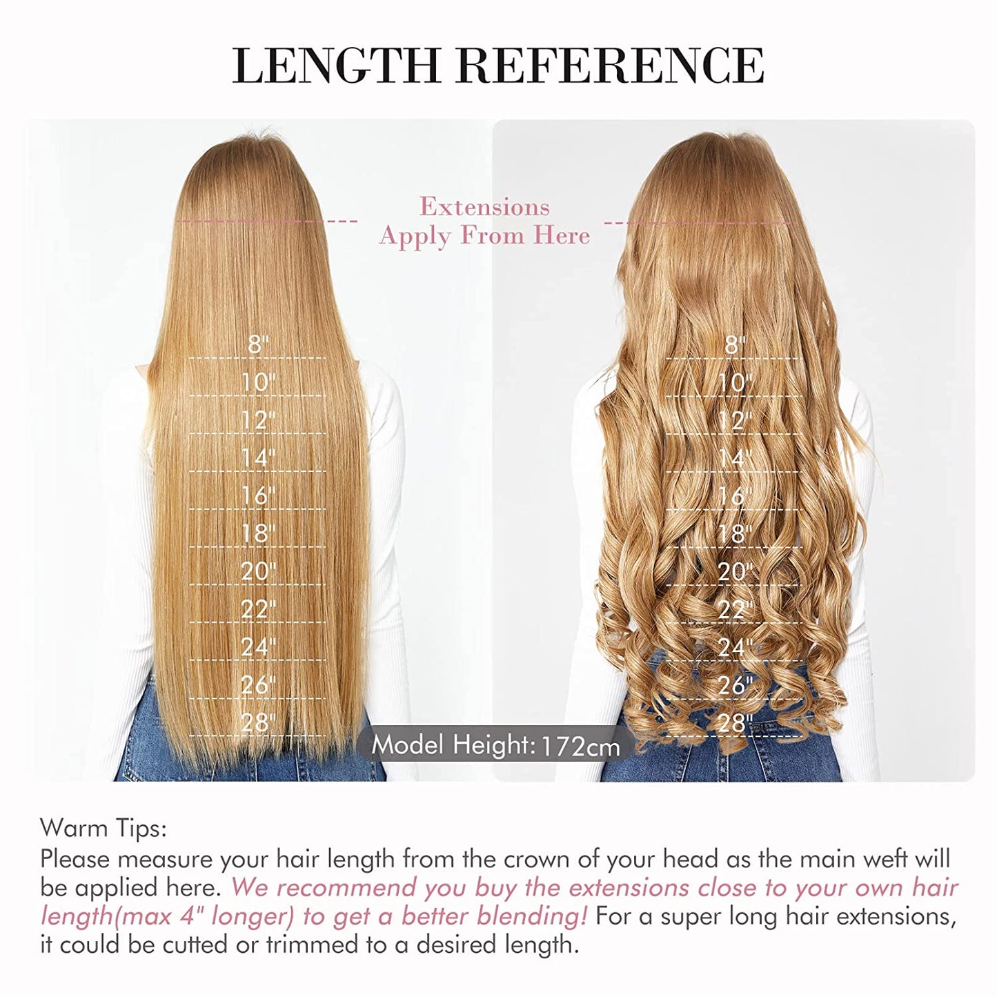 Invisible Wire Hair Extensions with Transparent Headband Adjustable Size Removable Secure Clips in Straight Secret Hairpiece for Women (24 Inch, Light Blonde)