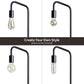 Industrial LED Floor Lamp for Living Room Bedroom Reading Office Metal Minimalist Standing Lamp Black(Bulb Not Included)