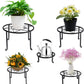 5 Pack Metal Plant Stands,Heavy Duty Potted Holder for Flower Pot,Indoor Outdoor Metal Rustproof Iron Garden Container round Supports Rack for Planter…