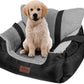 Dog Car Seat for Small Dogs, Warm Soft Pet Car Seat Washable Dog Car Bed with Storage Pocket and Clip-On Safety Leash Portable Car Travel Carrier Booster Seats