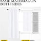 Living Room Curtain Drapes - (White Color) W70 X L95, Set of 2, Window Treatment Drapery Panels