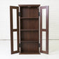 4 Tier Shelf Living Room Storage Tall Bookshelf Cabinet Doors Home Office Tower Media Organizer, 41 Inch, Brown
