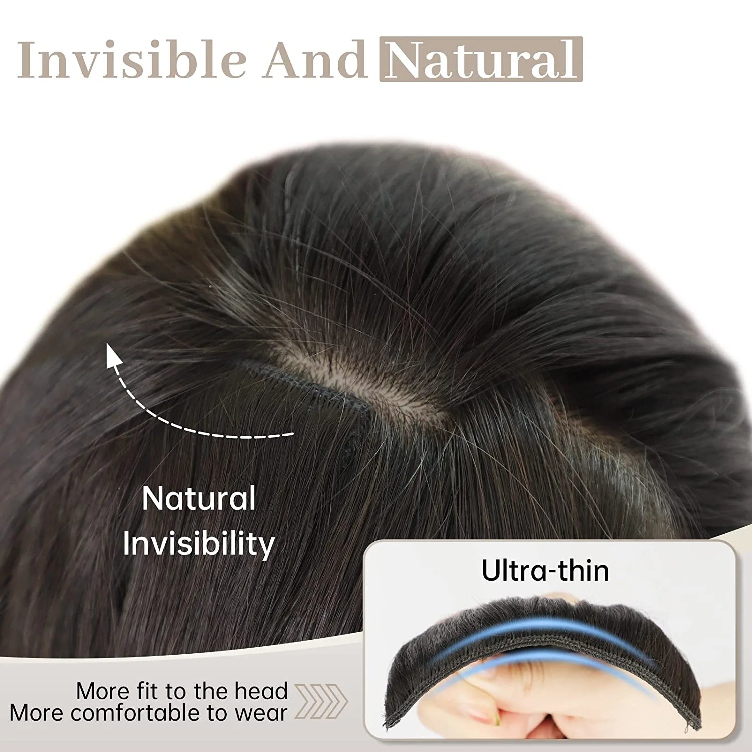 4PCS Clip in Long Soft Glam Waves Thick Hairpieces 20 Inches Chocolate Brown Hair Extensions Synthetic Fiber Double Weft Hair for Women Full Head