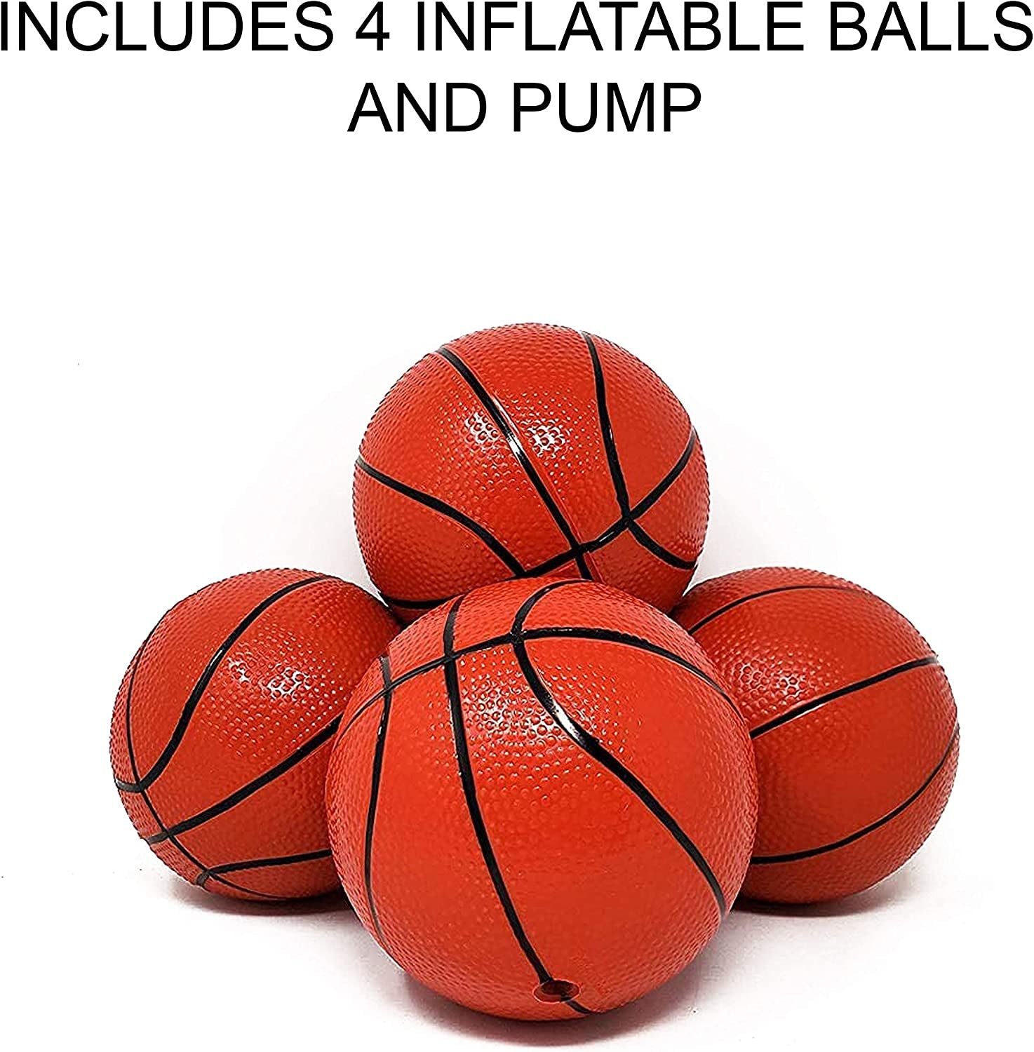 Kids Basketball Hoop Arcade Game, with 4 Balls - Mini Indoor Toy Basketball Shooting System, for Toddlers and Children and Fun for All Ages - Kids Toys Sports Game for Boys and Girls Ages 2-15