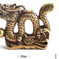 1.5Inch Fengshui Good Luck Chinese Antiques Collectible Pure Bronze Brass God Folk Exorcise Evil Chinese Zodiac Dragon Amulet Pendant Figurine Wealth Lucky Figurine Gift & Home Decor