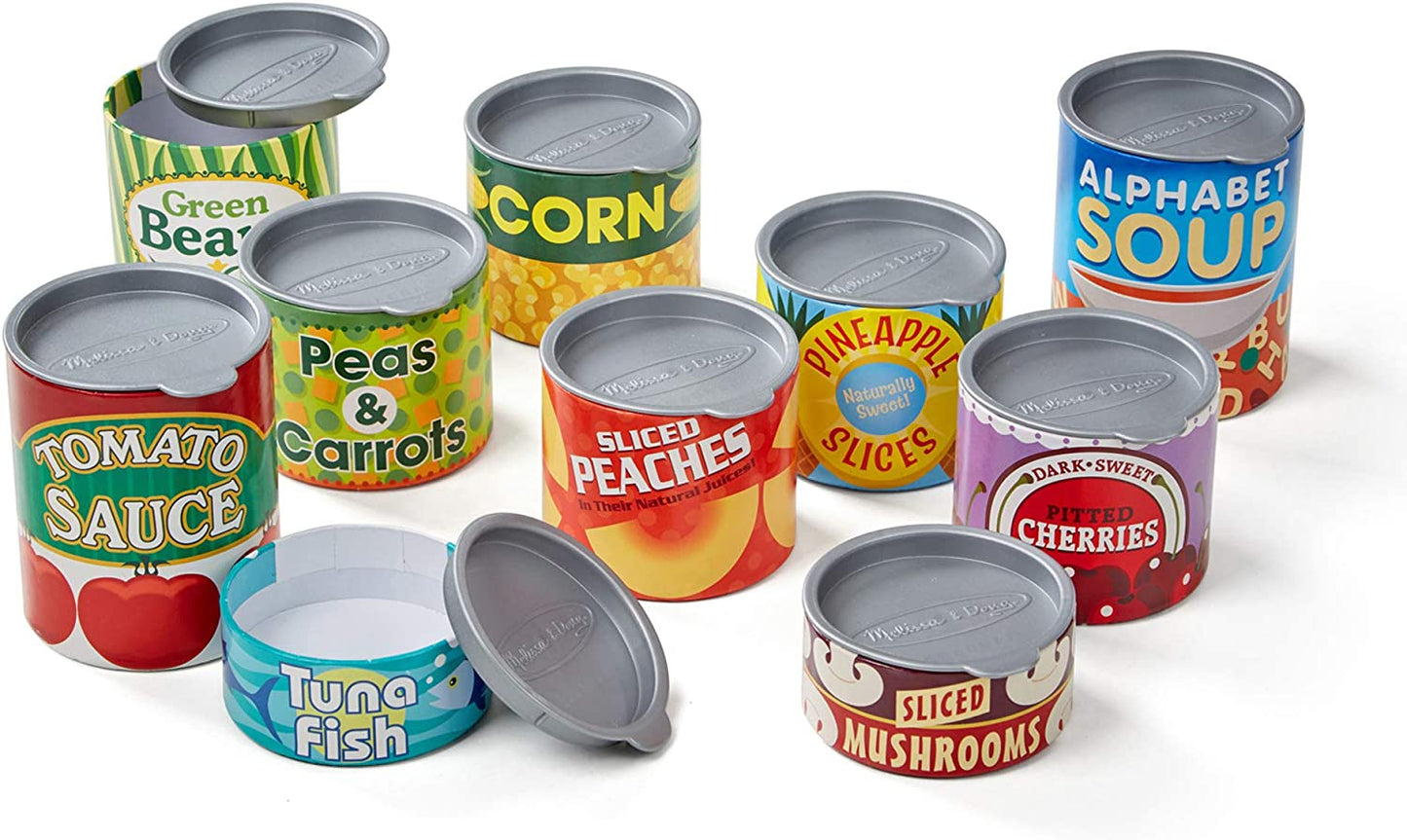 Melissa & Doug Wooden Grocery Store and Lemonade Stand & Let'S Play House! Grocery Cans