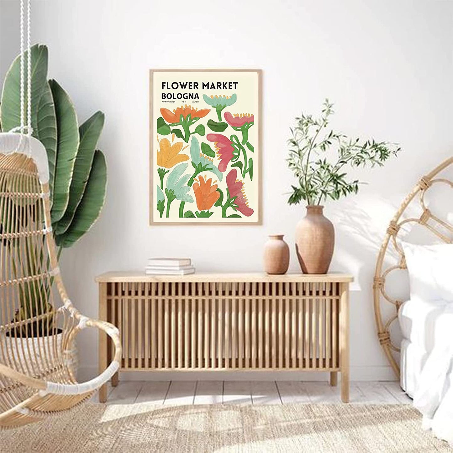 Flower Market Poster Matisse Wall Art Botanical Art Prints Wall Art for Living Room Posters for Room Aesthetic 8 X 12 Inch UNFRAMED