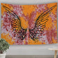 Psychedelic Tie Dye Mandala Angel Wings Hippie Boho Indian Tapestry Wall Hanging Throw Symbolizing Hope Faith Love (Yellow Multi Tie Dye, 30X40 Inches)