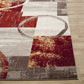 Contemporary Abstract Circle Design Multi Soft 5'3" X 7'3" Indoor Area Rug