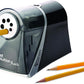 Westcott Electric Ipoint Evolution Axis Heavy Duty Classroom Pencil Sharpener, Black and Silver