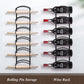 Towel Racks for Bathroom, Towel Rack Wall Mounted Bathroom Towel Holder, Towel Storage for Rolled Bath Shower Hand Towel, 3 Levels X 2Pcs (Black)