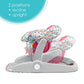 Summer® Learn-To-Sit™ 2-Position Floor Seat (Funfetti Pink) – Sit Baby up in This Adjustable Baby Activity Seat Appropriate for Ages 4-12 Months – Includes Toys