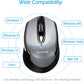 Wireless Mouse for Laptop, 2.4G Portable Slim Cordless Computer Mouse Less Noise for Laptop Optical Mouse with 6 Buttons,Usb Mouse for Windows 10/8/7/Mac/Macbook Pro/Air/Hp/Dell/Lenovo/Acer