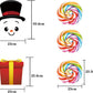 Outdoor Christmas Decorations Yard Stakes Signs with 40LED String Lights- New Year Giant Holiday Grinch Xmas Decor for Home Lawn Pathway Walkway Candyland Party- 50Inch