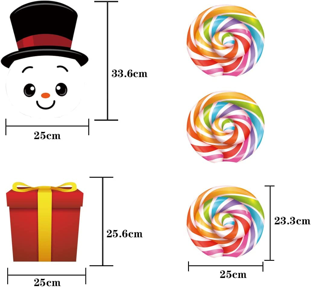 Outdoor Christmas Decorations Yard Stakes Signs with 40LED String Lights- New Year Giant Holiday Grinch Xmas Decor for Home Lawn Pathway Walkway Candyland Party- 50Inch