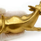 Feng Shui Fortune Brass W Street Bull Statue, Sculpture Home Decoration Golden Copper Bull Represents Good Luck of Career and Wealth