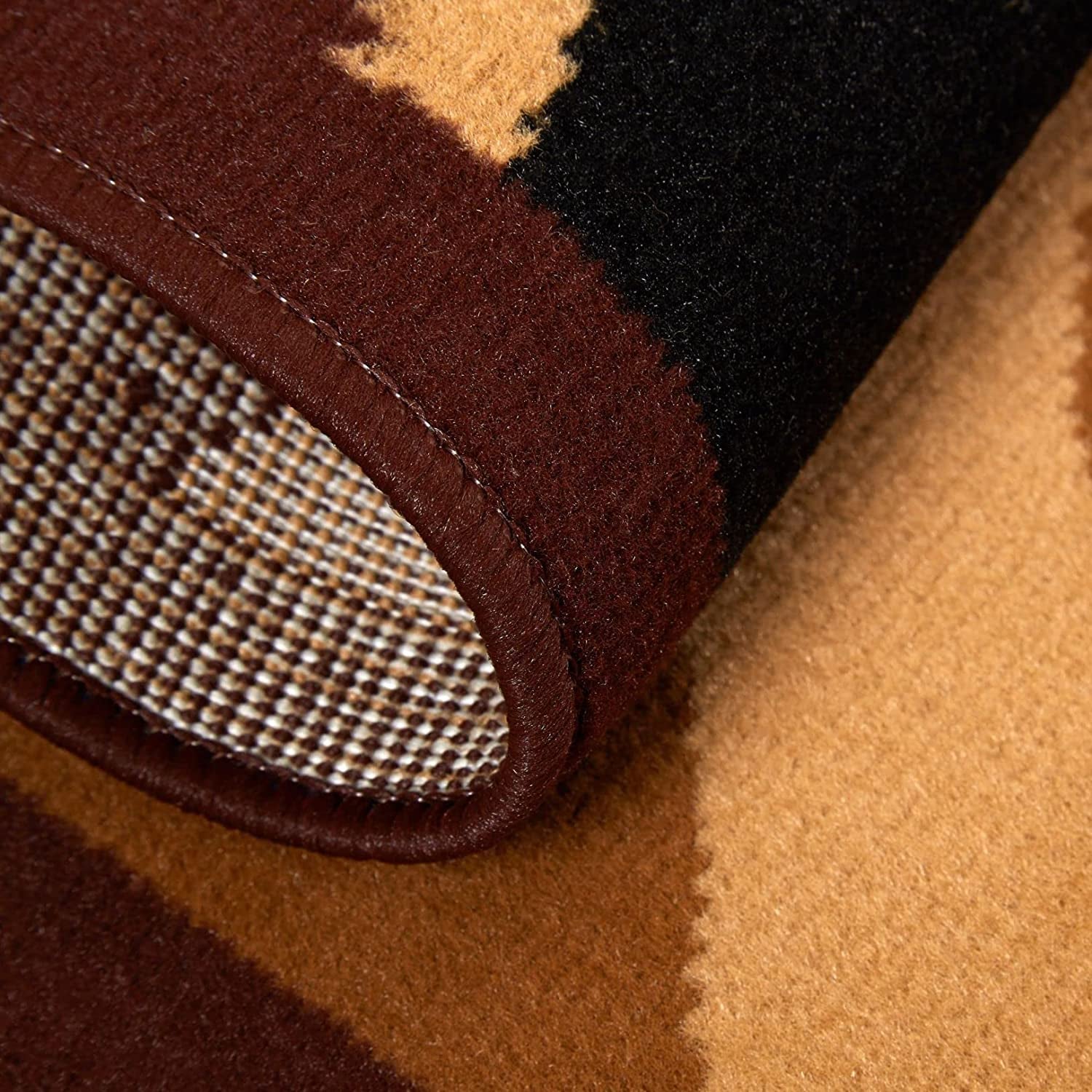 Home Dynamix Konya Contemporary Modern Area Rug 3 Piece Set Border Brown Beige Black