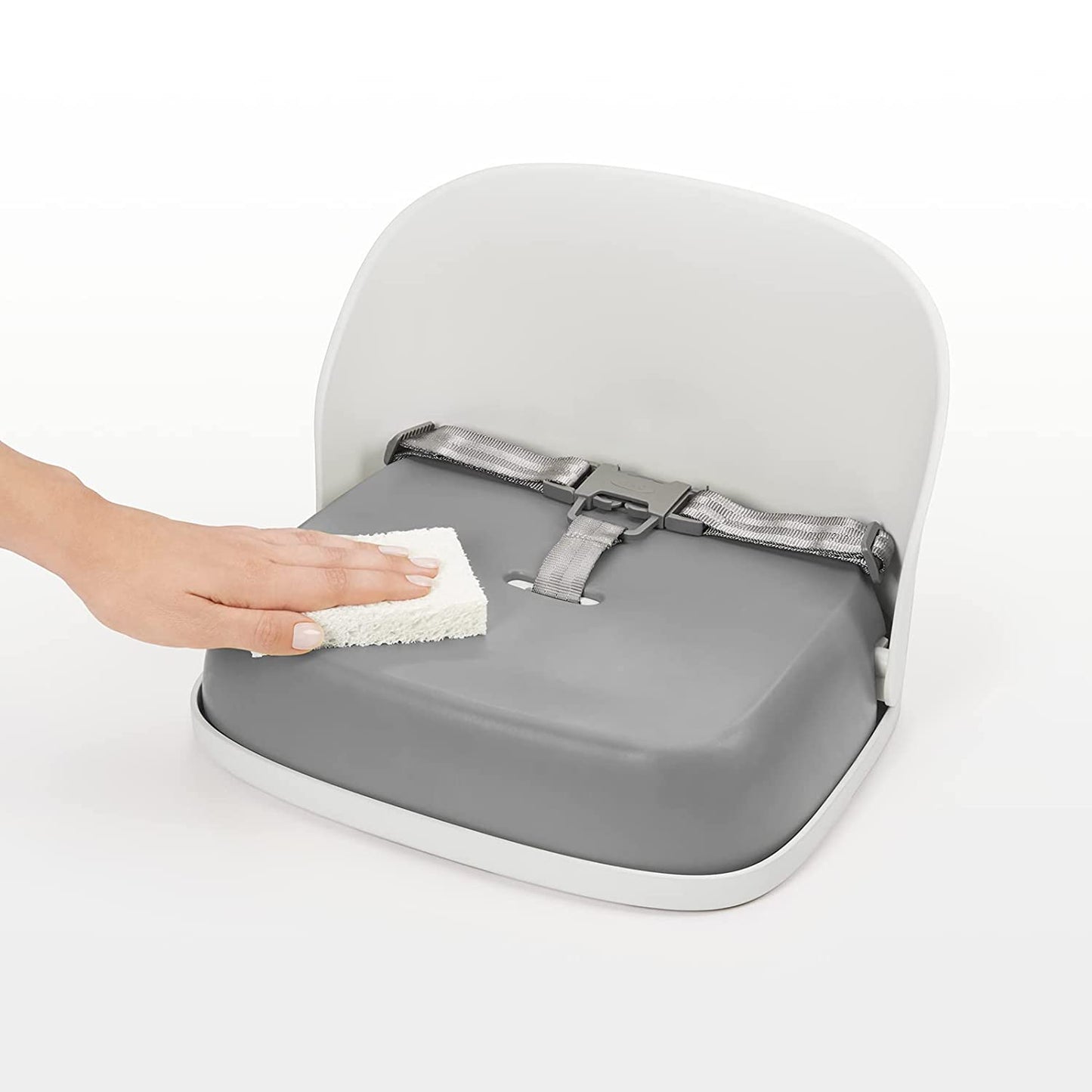 Tot Perch Booster Seat with Straps, Gray