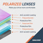 Sun Visor for Car - Polarized, Universal Car Visor Extender Sun Blocker, Sunglass Holder for Car Visor, Sunglasses Clip - Protects from Sun Glare, Snow Blindness and UV Rays