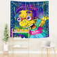Honweii the Simpsons Tapestry Bart Tapestry Wall Hanging Home Decoration Blacnket for Bedroom(51.1'' X 59.1'' Inches,130*150 Cm)-2